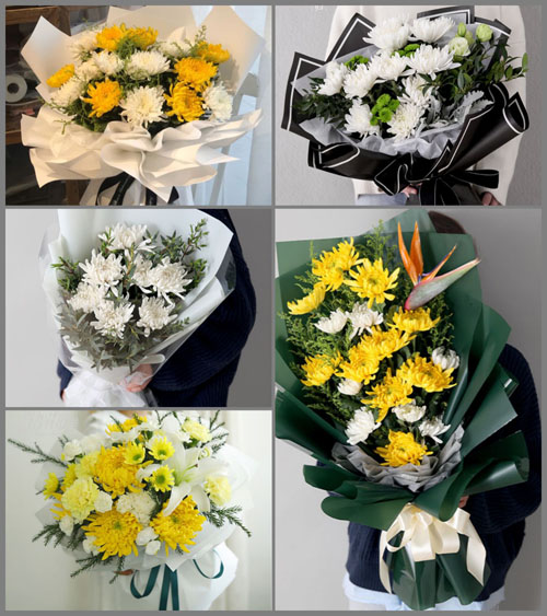 山东青岛平度市崔家集镇西屋子村白事花束代送